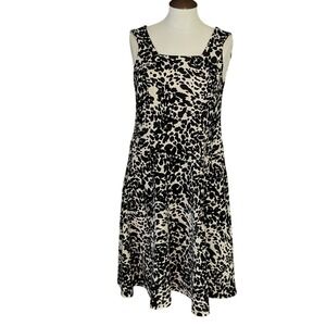 Black Label by Evan Picone Women's A-line Square Neck Dress Sz 8